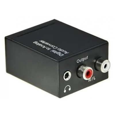 CONVERSOR AUDIO DIGITAL OPTICO A RCA + 3.5MM