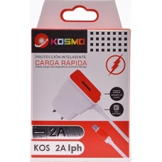 Cargador 220v a Iphone CELULAR/TABLET 2A Kosmo Kos 2A Iphone