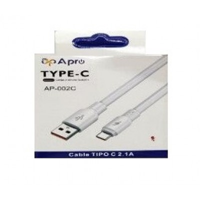 Cable Usb a Tipo C Apro 2.1A Carga Rapida Datos AP-002C