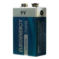 Pila Bateria 9V Euroenergy Alcalina Para Alto Rendimiento c/u
